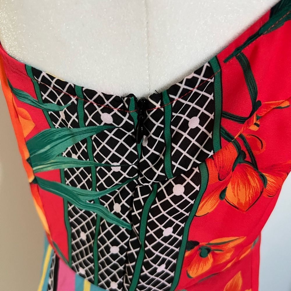 EUC SHEIN Multicolor One-Shoulder Dress 6 - Picture 5 of 10